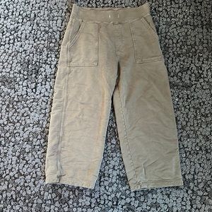 Green wide leg sweatpants